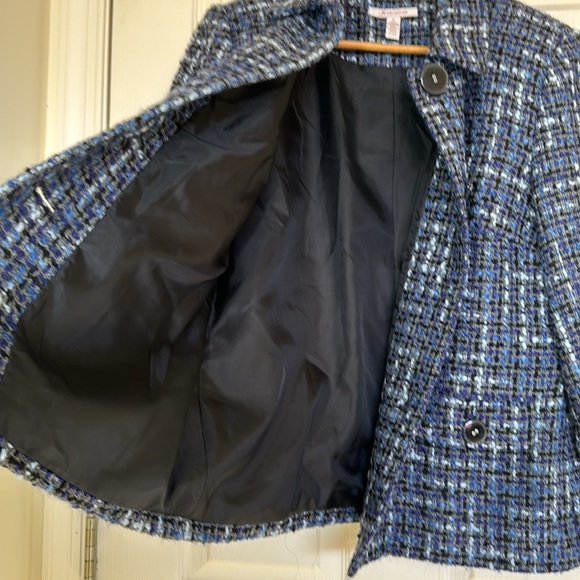 J. M Collections Blue Blazer Jacket Excellent Condition Size 14 - Picture 10 of 10